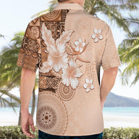 Hawaii Tapa Pattern With Brown Hibiscus Hawaiian Shirt LT05 - Polynesian Pride