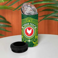 Personalized American Samoa Manua Cession Day 4 in 1 Can Cooler Tumbler Up Up The Moa