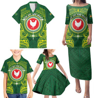 Personalized American Samoa Manua Cession Day Family Matching Puletasi and Hawaiian Shirt Up Up The Moa LT05 - Polynesian Pride