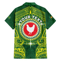 Personalized American Samoa Manua Cession Day Family Matching Short Sleeve Bodycon Dress and Hawaiian Shirt Up Up The Moa LT05 - Polynesian Pride