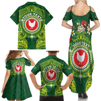 Personalized American Samoa Manua Cession Day Family Matching Summer Maxi Dress and Hawaiian Shirt Up Up The Moa LT05 - Polynesian Pride