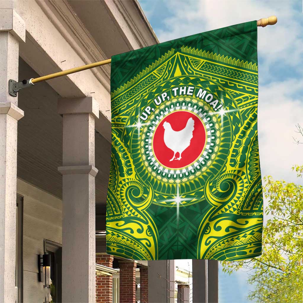 American Samoa Manua Cession Day Garden Flag Up Up The Moa LT05 House Flag Green - Polynesian Pride