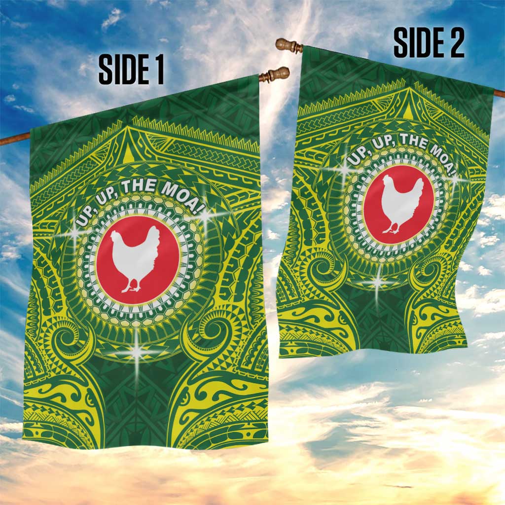 American Samoa Manua Cession Day Garden Flag Up Up The Moa LT05 - Polynesian Pride