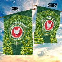 American Samoa Manua Cession Day Garden Flag Up Up The Moa LT05 - Polynesian Pride