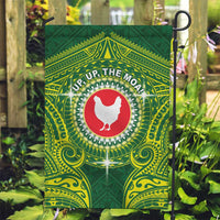 American Samoa Manua Cession Day Garden Flag Up Up The Moa LT05 Garden Flag Green - Polynesian Pride
