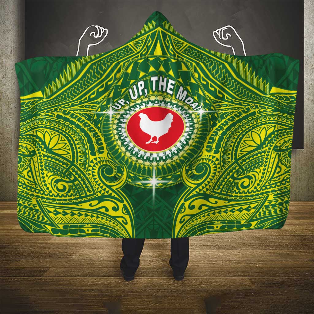 American Samoa Manua Cession Day Hooded Blanket Up Up The Moa LT05 - Polynesian Pride
