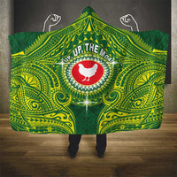 American Samoa Manua Cession Day Hooded Blanket Up Up The Moa LT05 - Polynesian Pride