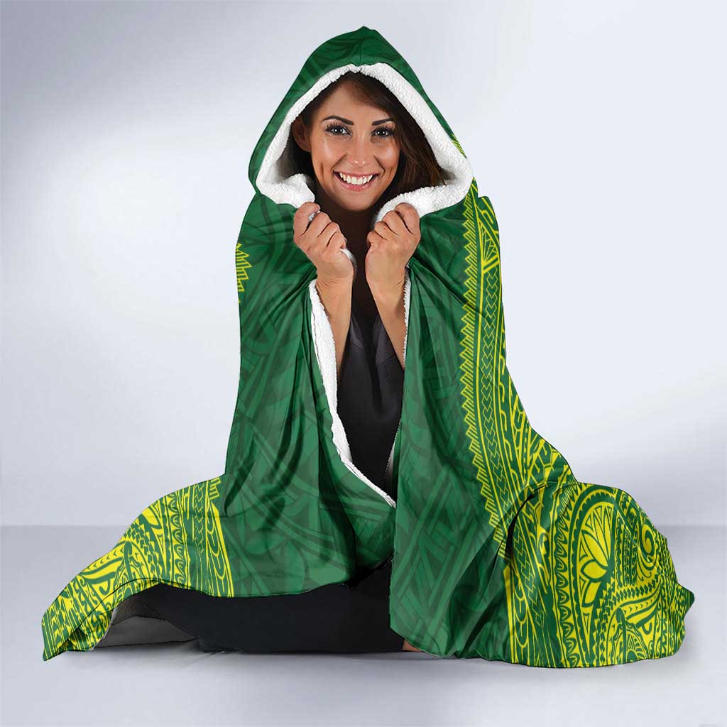 American Samoa Manua Cession Day Hooded Blanket Up Up The Moa LT05 - Polynesian Pride