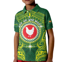 Personalized American Samoa Manua Cession Day Kid Polo Shirt Up Up The Moa