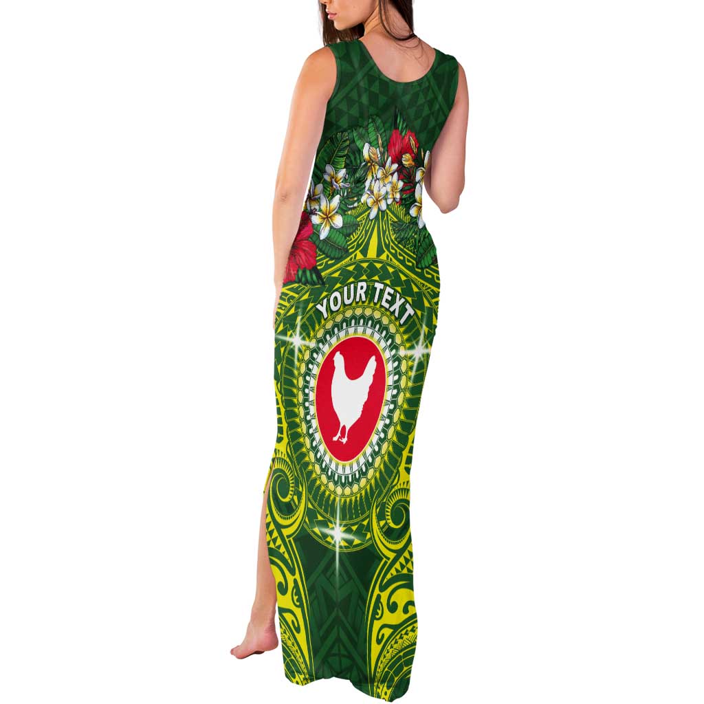 Personalized American Samoa Manua Cession Day Tank Maxi Dress Up Up The Moa LT05 - Polynesian Pride