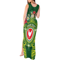 Personalized American Samoa Manua Cession Day Tank Maxi Dress Up Up The Moa LT05 - Polynesian Pride