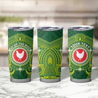 Personalized American Samoa Manua Cession Day Tumbler Cup Up Up The Moa