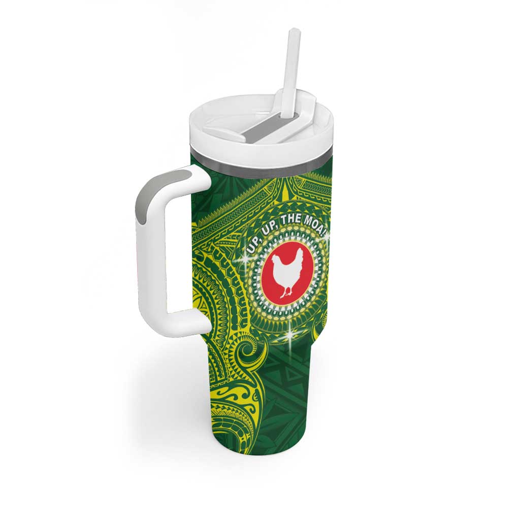 Personalized American Samoa Manua Cession Day Tumbler With Handle Up Up The Moa LT05 - Polynesian Pride