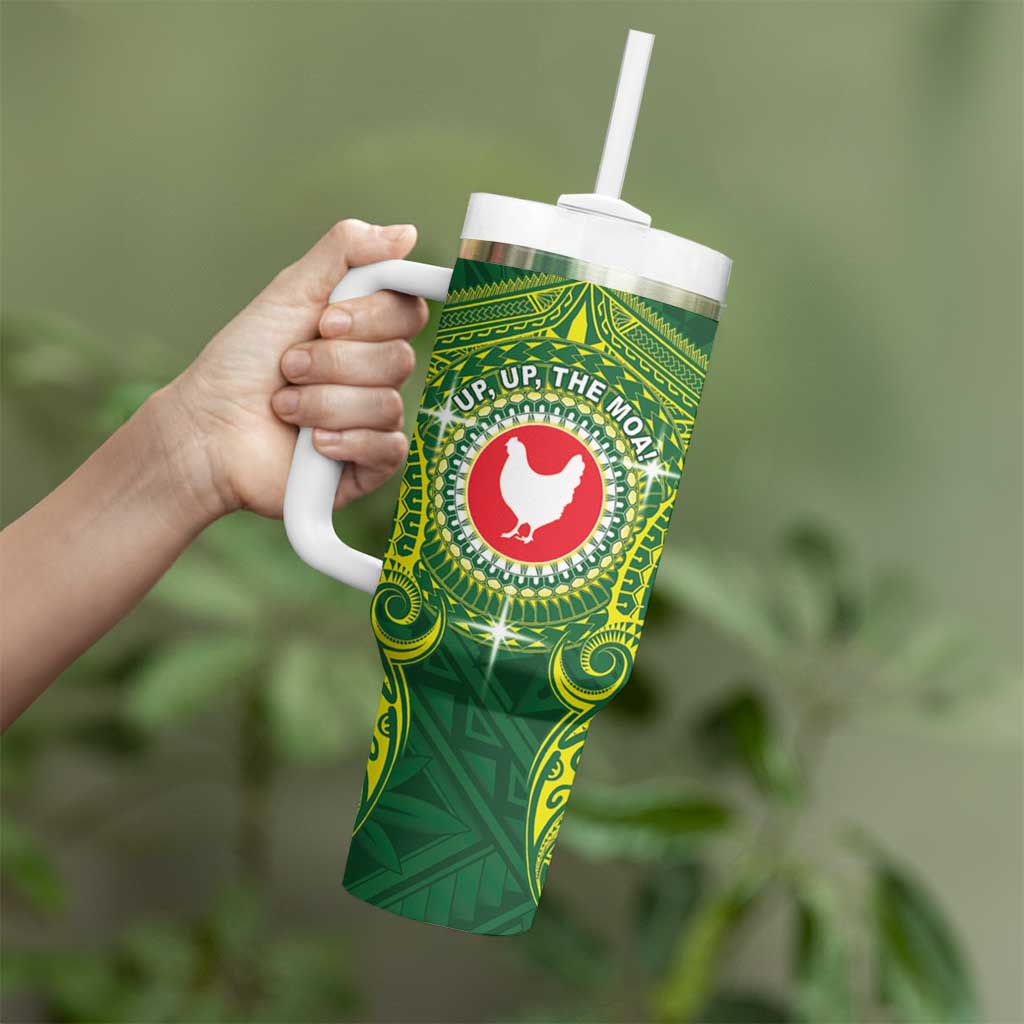 Personalized American Samoa Manua Cession Day Tumbler With Handle Up Up The Moa LT05 - Polynesian Pride