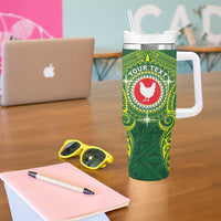 Personalized American Samoa Manua Cession Day Tumbler With Handle Up Up The Moa LT05 - Polynesian Pride