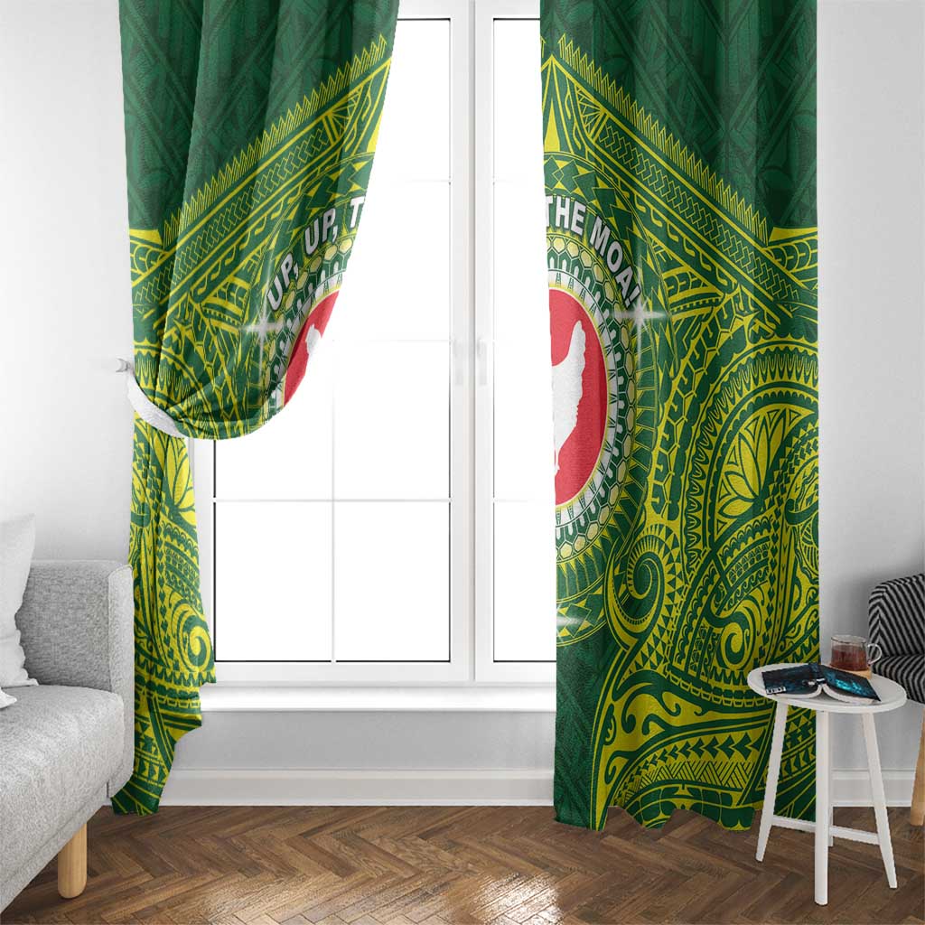 American Samoa Manua Cession Day Window Curtain Up Up The Moa