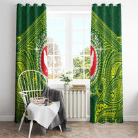 American Samoa Manua Cession Day Window Curtain Up Up The Moa