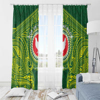 American Samoa Manua Cession Day Window Curtain Up Up The Moa