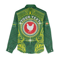 Personalized American Samoa Manua Cession Day Women Casual Shirt Up Up The Moa