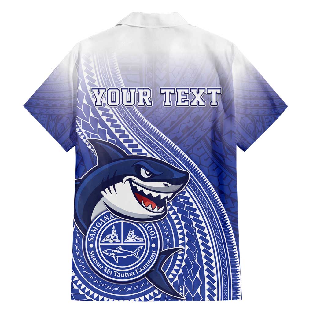 Personalized Samoana High School Family Matching Long Sleeve Bodycon Dress and Hawaiian Shirt Polynesian Tribal Shark LT05 - Polynesian Pride