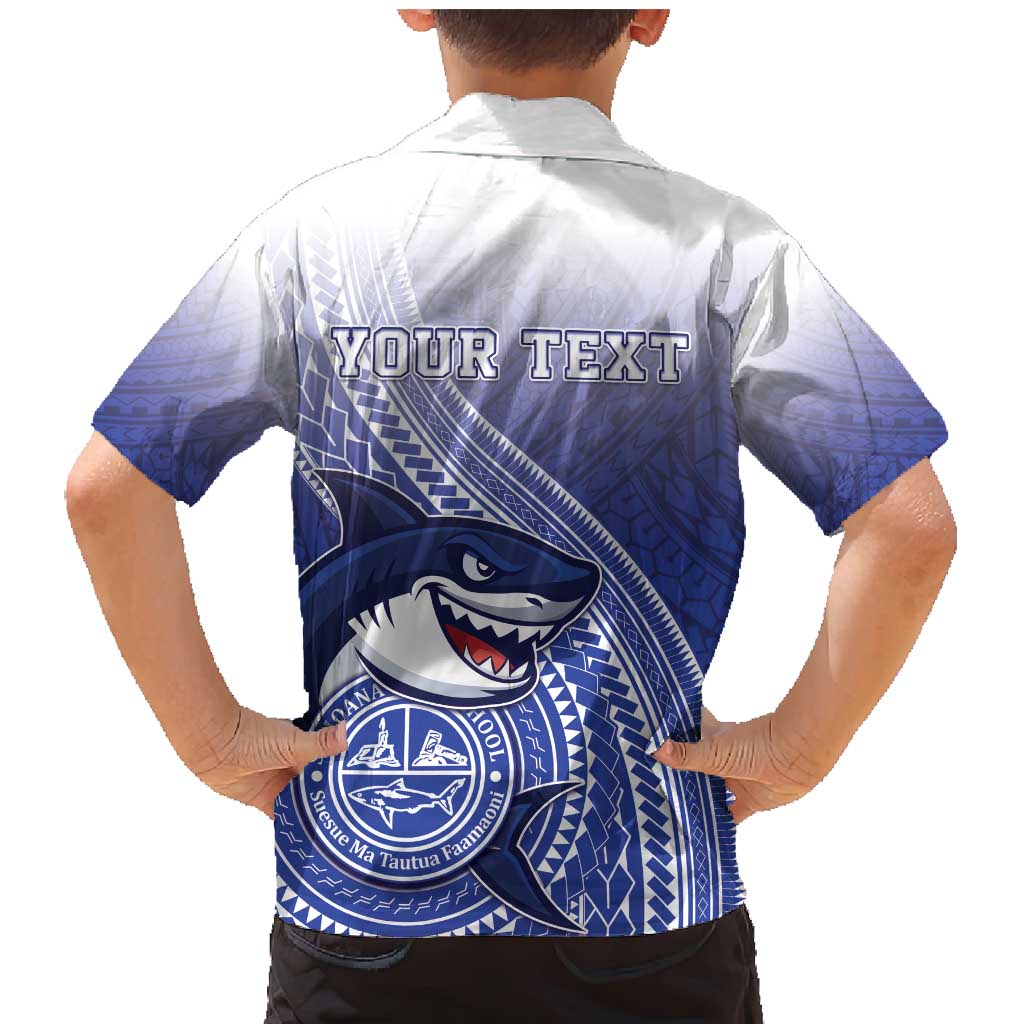 Personalized Samoana High School Family Matching Mermaid Dress and Hawaiian Shirt Polynesian Tribal Shark LT05 - Polynesian Pride