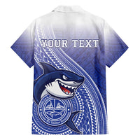 Personalized Samoana High School Family Matching Off Shoulder Maxi Dress and Hawaiian Shirt Polynesian Tribal Shark LT05 - Polynesian Pride
