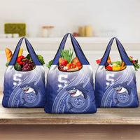 Samoana High School Grocery Bag Polynesian Tribal Shark