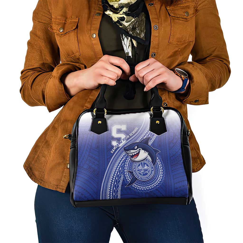 Samoana High School Shoulder Handbag Polynesian Tribal Shark
