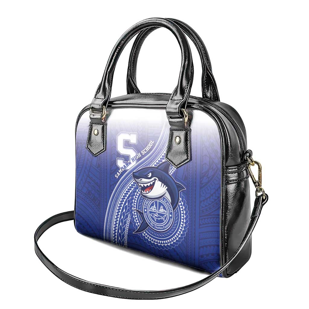 Samoana High School Shoulder Handbag Polynesian Tribal Shark