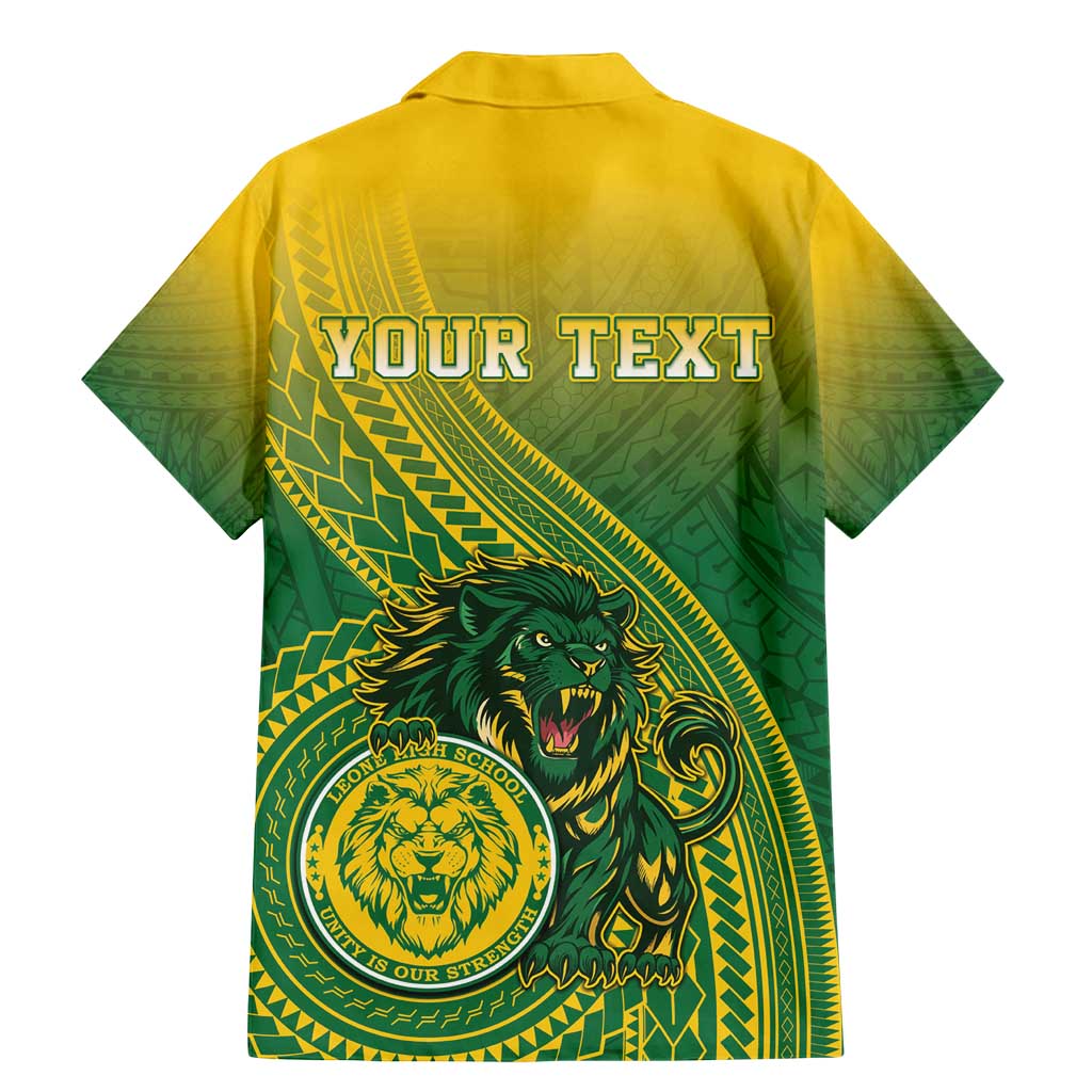 Personalized Leone High School Family Matching Mermaid Dress and Hawaiian Shirt Leone Lion LT05 - Polynesian Pride