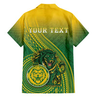 Personalized Leone High School Family Matching Short Sleeve Bodycon Dress and Hawaiian Shirt Leone Lion LT05 - Polynesian Pride