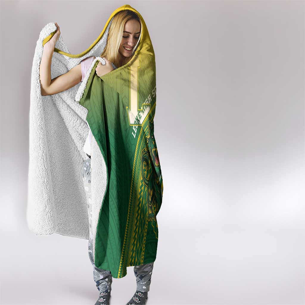 Leone High School Hooded Blanket Leone Lion