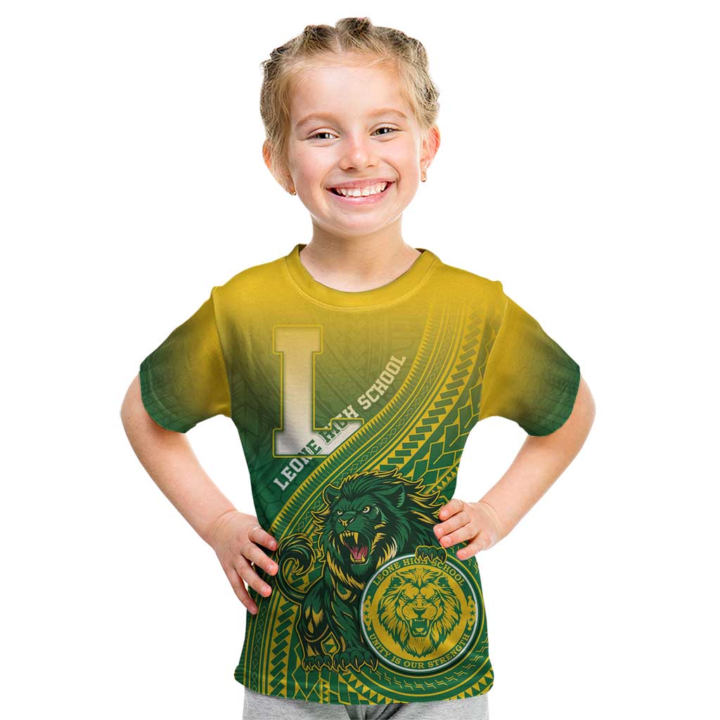 Personalized Leone High School Kid T Shirt Leone Lion
