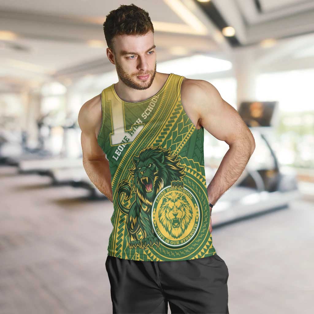 Personalized Leone High School Men Tank Top Leone Lion