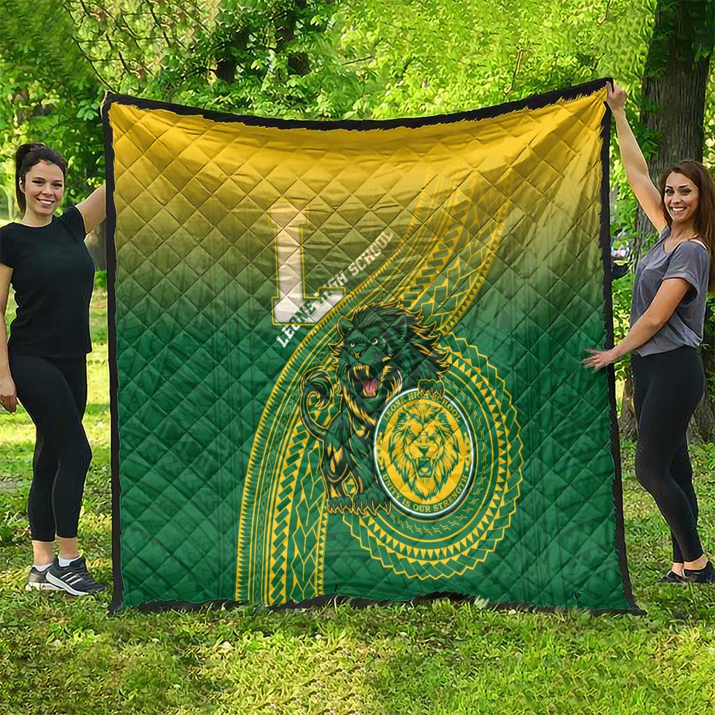 Leone High School Quilt Leone Lion