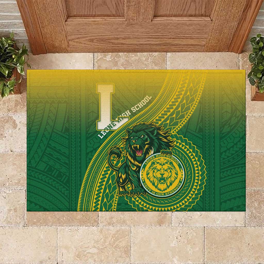 Leone High School Rubber Doormat Leone Lion