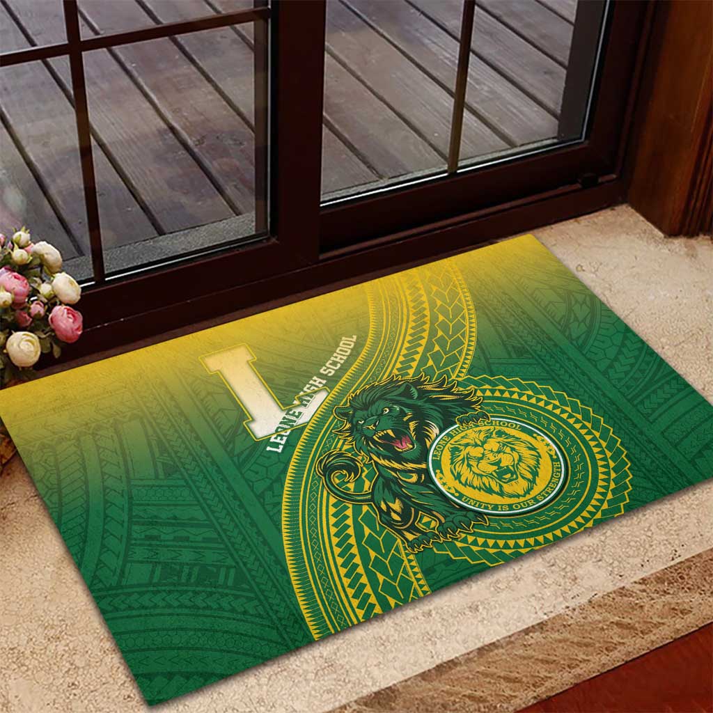 Leone High School Rubber Doormat Leone Lion