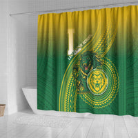 Leone High School Shower Curtain Leone Lion LT05 - Polynesian Pride