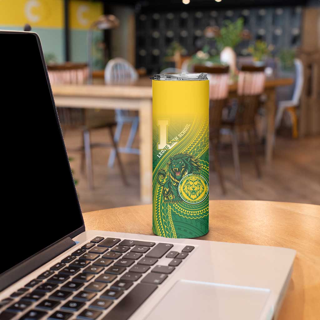 Personalized Leone High School Skinny Tumbler Leone Lion