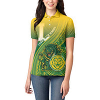 Personalized Leone High School Women Polo Shirt Leone Lion LT05 - Polynesian Pride