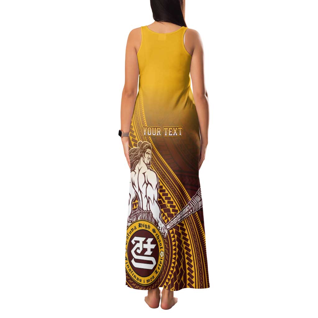 Personalized Tafuna High School Family Matching Tank Maxi Dress and Hawaiian Shirt Polynesian Warrior LT05 - Polynesian Pride