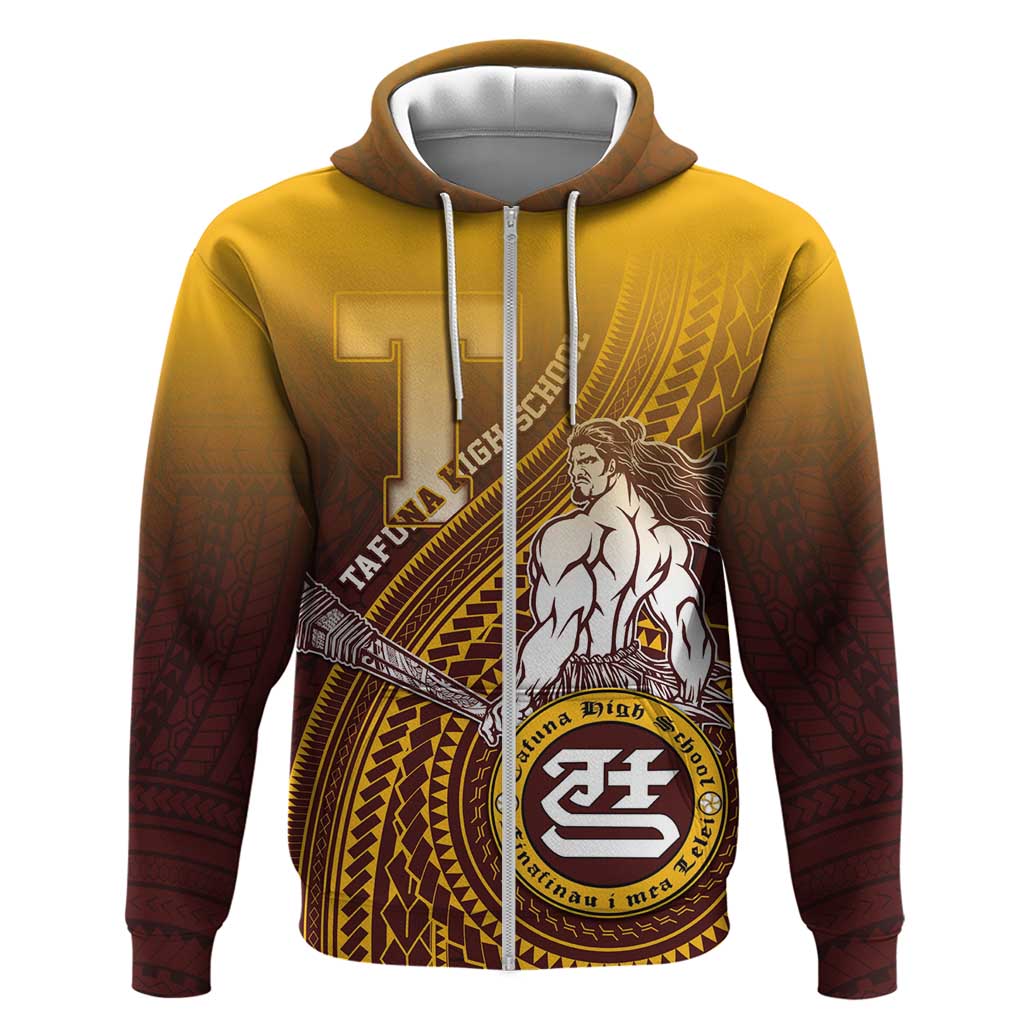 Personalized Tafuna High School Hoodie Polynesian Warrior