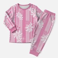 Hawaii Kakau Tribal Christmas Pajama Set With Pink Tiare LT05 Men Pink - Polynesian Pride