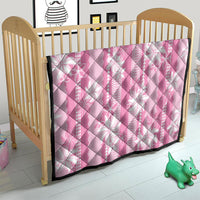 Hawaii Kakau Tribal Quilt With Pink Tiare LT05 - Polynesian Pride