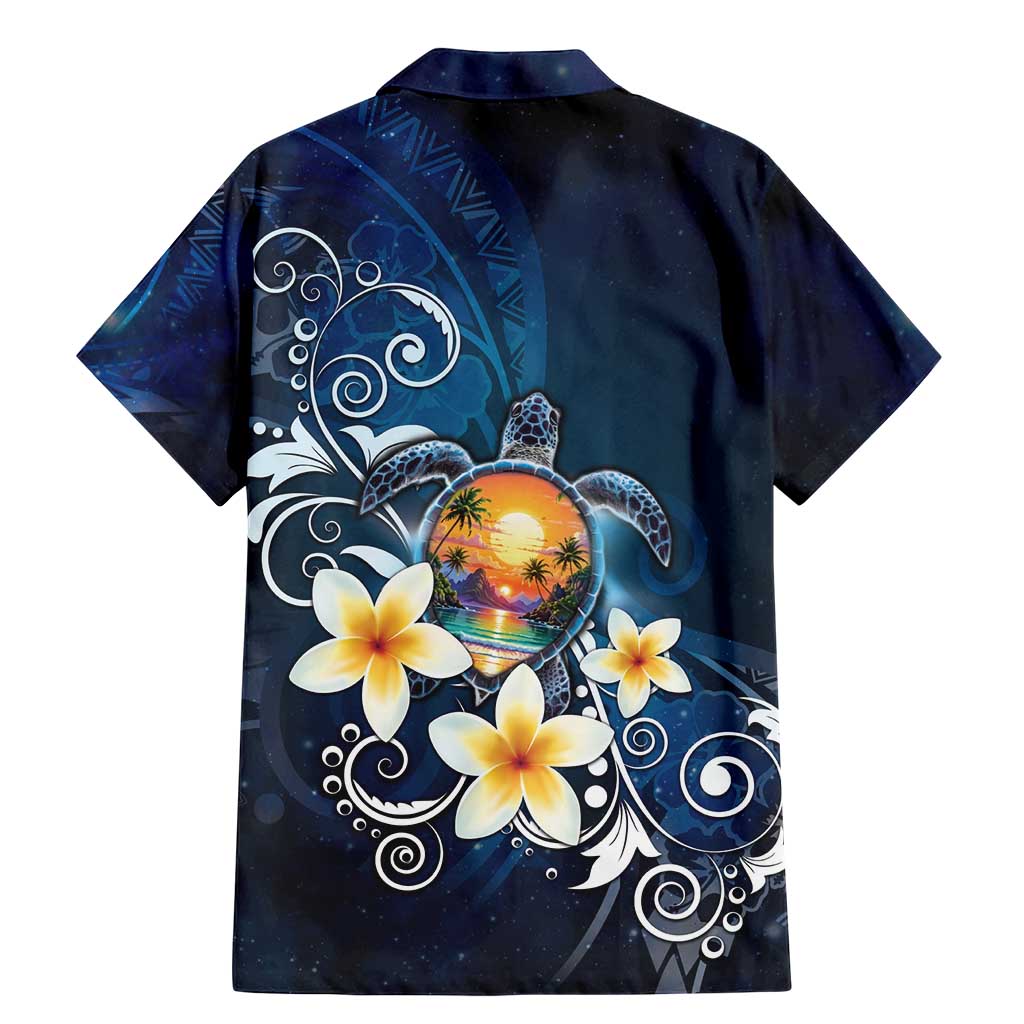 Hawaii Honu Family Matching Mermaid Dress and Hawaiian Shirt Polynesian Curves Plumeria LT05 - Polynesian Pride