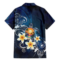 Hawaii Honu Family Matching Mermaid Dress and Hawaiian Shirt Polynesian Curves Plumeria LT05 - Polynesian Pride