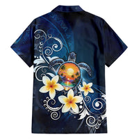 Hawaii Honu Family Matching Short Sleeve Bodycon Dress and Hawaiian Shirt Polynesian Curves Plumeria LT05 - Polynesian Pride