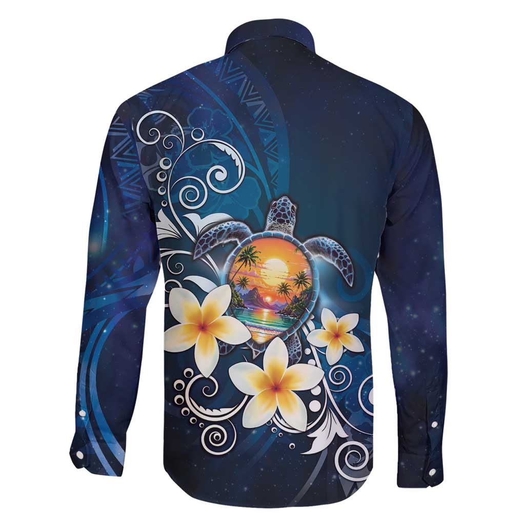 Hawaii Honu Family Matching Short Sleeve Bodycon Dress and Hawaiian Shirt Polynesian Curves Plumeria LT05 - Polynesian Pride