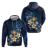 Hawaii Honu Hoodie Polynesian Curves Plumeria LT05 - Polynesian Pride