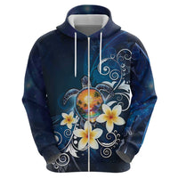 Hawaii Honu Hoodie Polynesian Curves Plumeria LT05 - Polynesian Pride